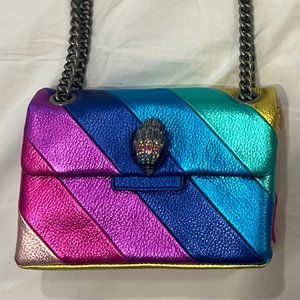 KURT GEIGER LONDON Mini Kensington Metallic Crossbody - Authentic